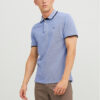 Jack & Jones Тениска с яка и копчета Paulos 12136668 Син Slim Fit цвят на ниска цена