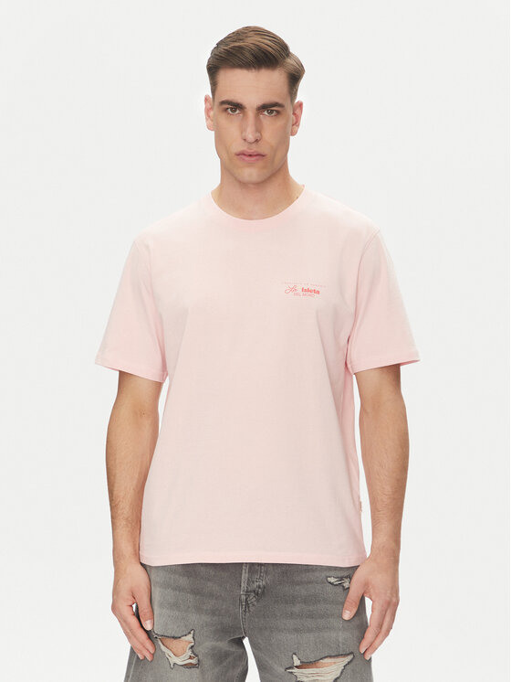Jack&Jones Тишърт Almeria 12276785 Розов Relaxed Fit за Мъже цена