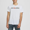 Jack&Jones Тишърт Corp Logo 12137126 Бял Slim Fit за Мъже цена