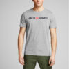 Jack & Jones Тишърт Corp Logo 12137126 Сив Slim Fit цвят на ниска цена