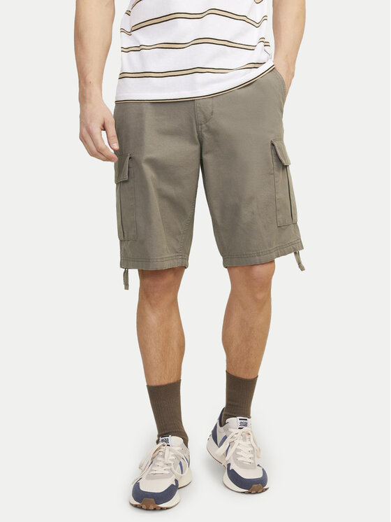 Jack&Jones Шорти от плат Jpstcole 12248685 Кафяв Regular Fit за Мъже цена