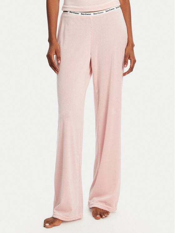 Juicy Couture Долнище на пижама Vicky JCLAS125504 Розов Flare Fit за Жени цена