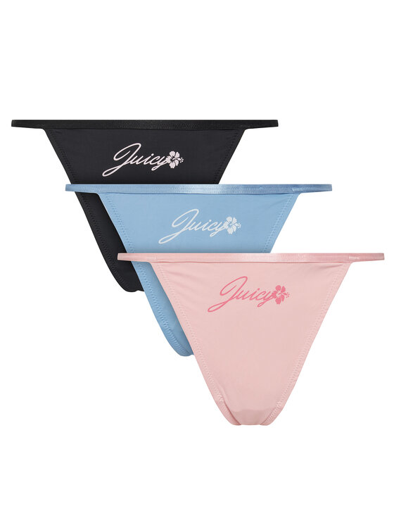 Juicy Couture Комплект 3 чифта прашки JCTUS125960 Цветен за Жени цена