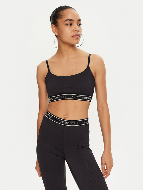 Juicy Couture Спортен сутиен JCSNS224412 Черен за Жени цена