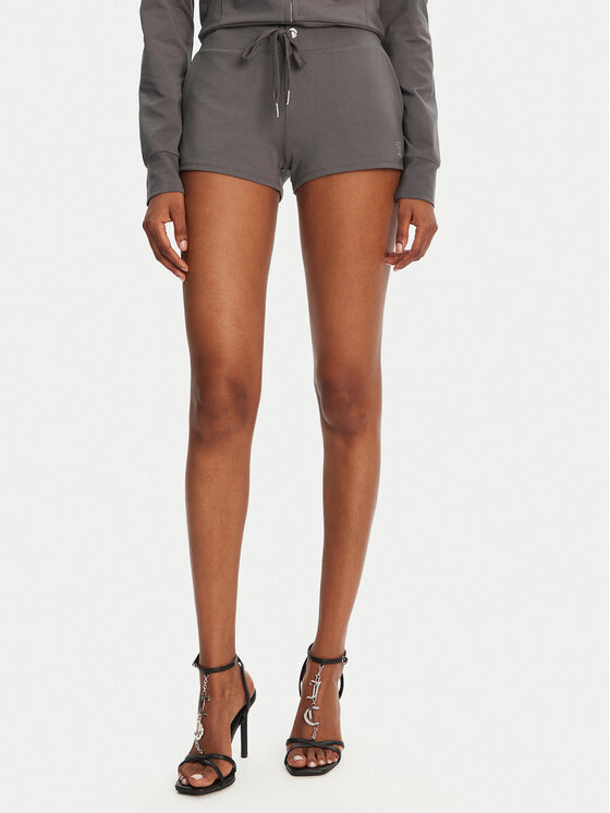 Juicy Couture Спортни шорти JCWHS125312 Сив Loose Fit за Жени цена