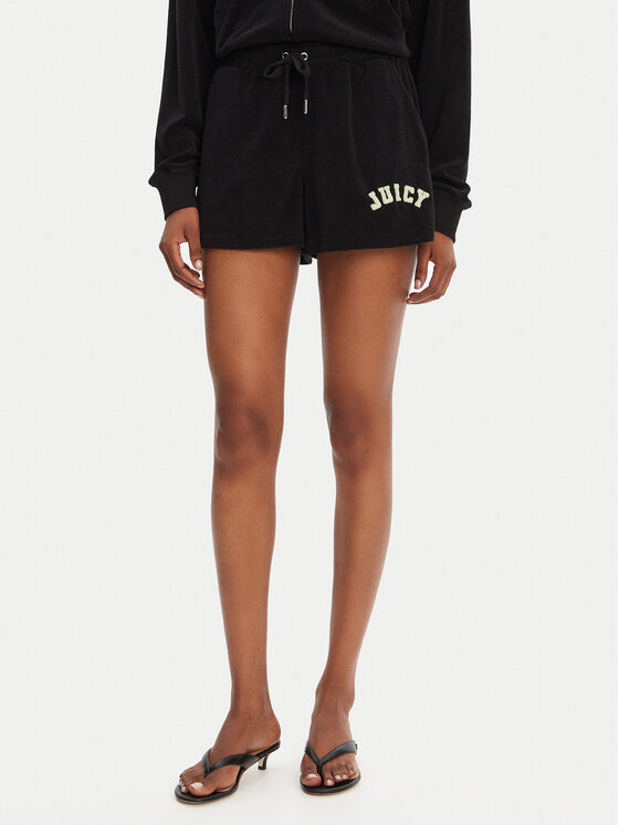 Juicy Couture Спортни шорти Perkin JCWHS125322 Черен Relaxed Fit за Жени цена