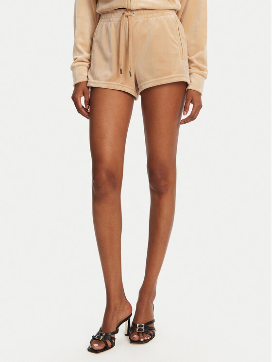Juicy Couture Спортни шорти Tamia JCWH121001 Бежов Regular Fit за Жени цена