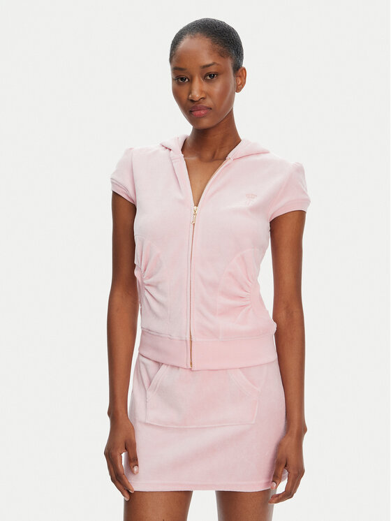 Juicy Couture Суитшърт Heritage JCGAS125021 Розов Slim Fit за Жени цена