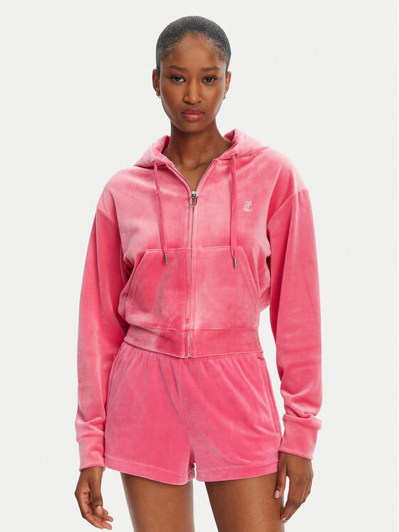 Juicy Couture Суитшърт Iccle JCWAS125308 Розов Loose Fit за Жени цена