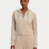 Juicy Couture Суитшърт Madison JCWA122001 Бежов Slim Fit за Жени цена