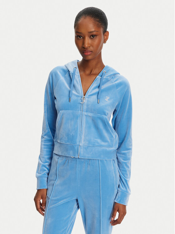 Juicy Couture Суитшърт Madison JCWA122001 Син Slim Fit за Жени цена