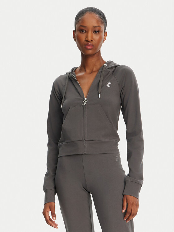 Juicy Couture Суитшърт Ola JCWAS125310 Сив Slim Fit за Жени цена
