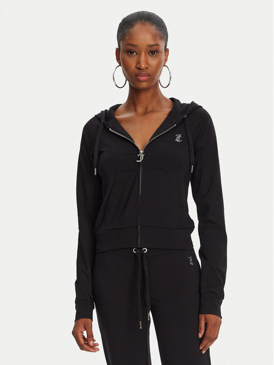 Juicy Couture Суитшърт Ola JCWAS125310 Черен Slim Fit за Жени цена