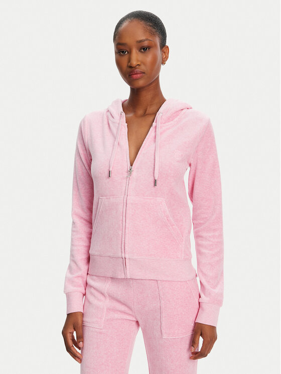Juicy Couture Суитшърт Robertson JCAP176 Розов Slim Fit за Жени цена