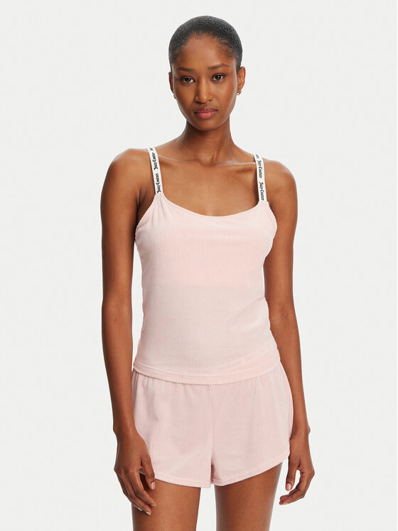 Juicy Couture топ Elina JCLCT125501 Розов Slim Fit за Жени цена