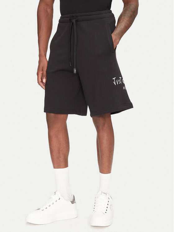 Just Cavalli Спортни шорти 78OADT07 Черен Regular Fit за Мъже цена