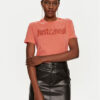 Just Cavalli Тишърт 76PAHE03 Розов Regular Fit за Жени цена