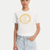 Just Cavalli Тишърт 78PAHE13 Бял Regular Fit за Жени цена