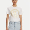 Just Cavalli Тишърт 78PAHT01 Бял Regular Fit за Жени цена