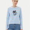 KARL LAGERFELD Блуза A1W17137 Син Regular Fit за Жени цена