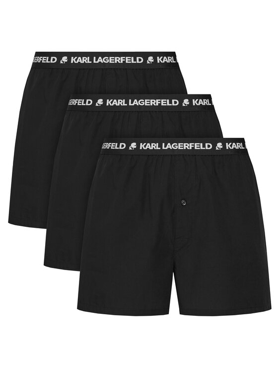 KARL LAGERFELD Комплект 3 чифта боксерки A1M47116 Черен за Мъже цена