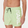 KARL LAGERFELD Плувни шорти A1M46013 Зелен Regular Fit цвят на ниска цена