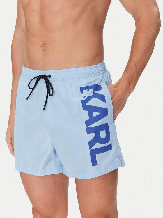 KARL LAGERFELD Плувни шорти A1M46013 Син Regular Fit за Мъже цена