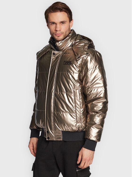 KARL LAGERFELD Преходно яке Blouson 505003 524505 Златист Regular Fit за Мъже цена