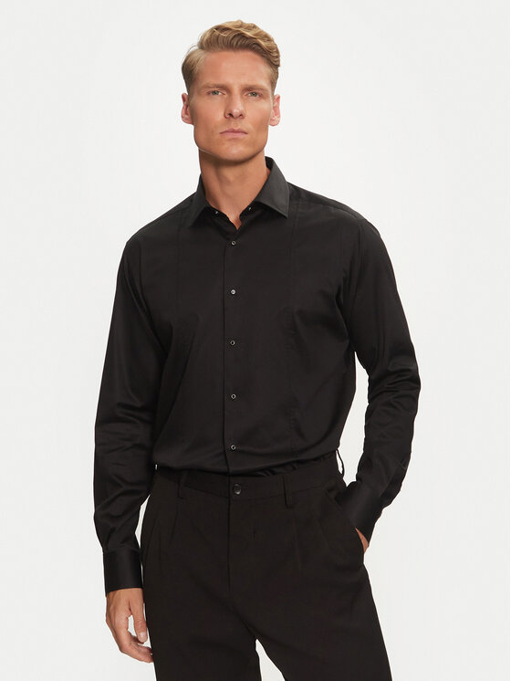 KARL LAGERFELD Риза 605036 544602 Черен Modern Fit за Мъже цена