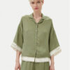 KARL LAGERFELD Риза A2W11037 Зелен Relaxed Fit за Жени цена