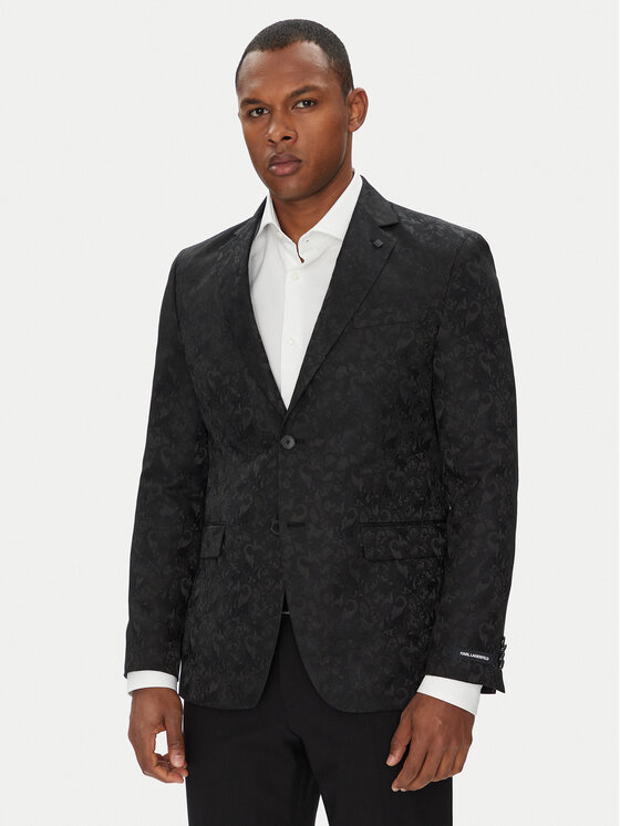 KARL LAGERFELD Сако 155200 553038 Черен Slim Fit за Мъже цена