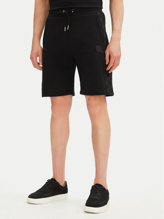 KARL LAGERFELD Спортни шорти 705071 552951 Черен Regular Fit за Мъже цена