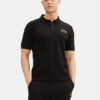 KARL LAGERFELD Тениска с яка и копчета 745400 552235 Черен Slim Fit за Мъже цена
