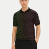 KARL LAGERFELD Тениска с яка и копчета 745401 552235 Черен Slim Fit за Мъже цена
