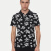 KARL LAGERFELD Тениска с яка и копчета A2M46036 Черен Regular Fit за Мъже цена