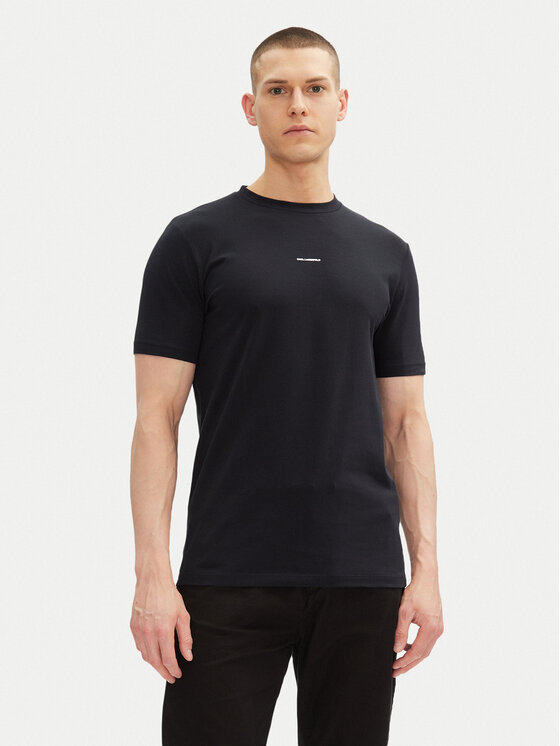 KARL LAGERFELD Тишърт 755030 552235 Тъмносин Regular Fit за Мъже цена