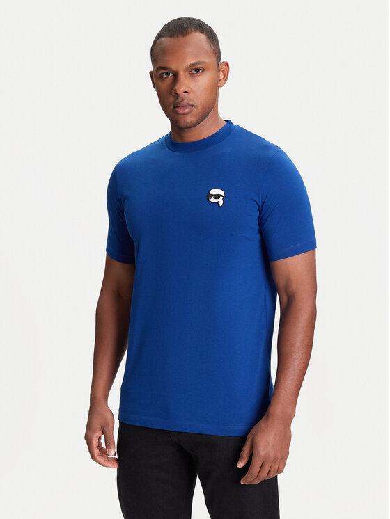 KARL LAGERFELD Тишърт 755710 553224 Син Slim Fit за Мъже цена