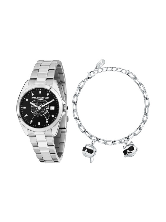 KARL LAGERFELD Часовник R0553101516 Сребрист за Жени цена