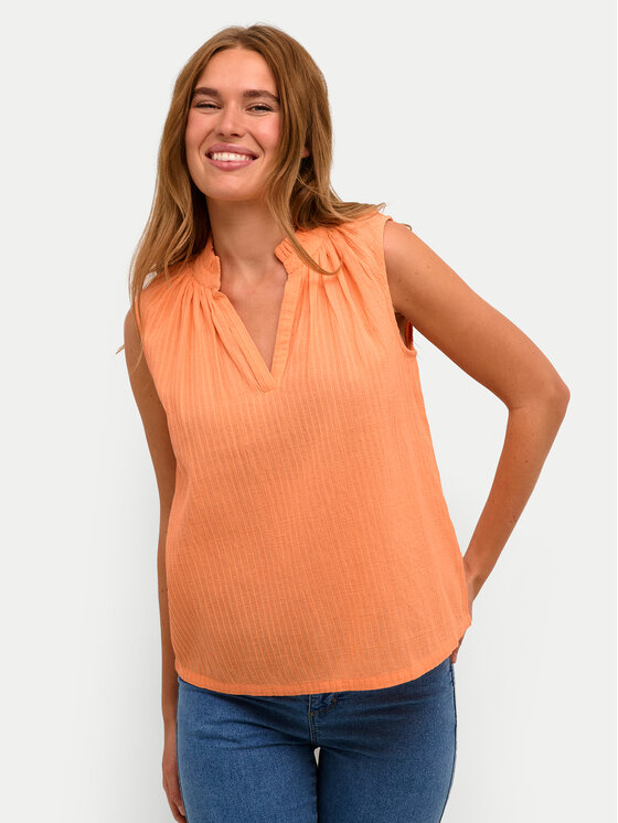 Kaffe Блуза Alice 10508545 Оранжев Regular Fit за Жени цена