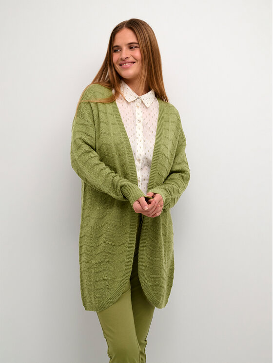 Kaffe Кардиган Kaemeria 10506359 Зелен Regular Fit за Жени цена