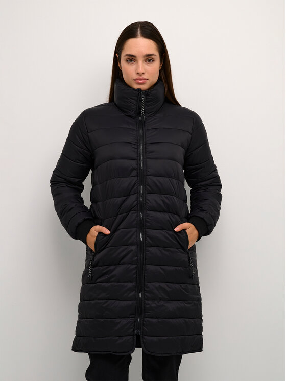 Kaffe Преходно яке Lira 10507223 Черен Regular Fit за Жени цена