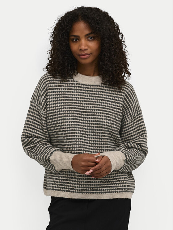 Kaffe Пуловер Ellery 10509032 Бежов Loose Fit за Жени цена