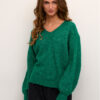 Kaffe Пуловер Kasarla V-Neck 10506829 Зелен Loose Fit за Жени цена
