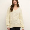Kaffe Пуловер Katinka 10507747 Екрю Loose Fit за Жени цена