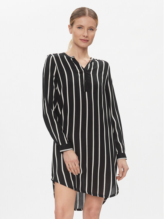 Kaffe Рокля тип риза Marana 10551803 Черен Relaxed Fit за Жени цена