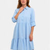 Kaffe Рокля тип риза Naya 10505399 Светлосиньо Relaxed Fit за Жени цена