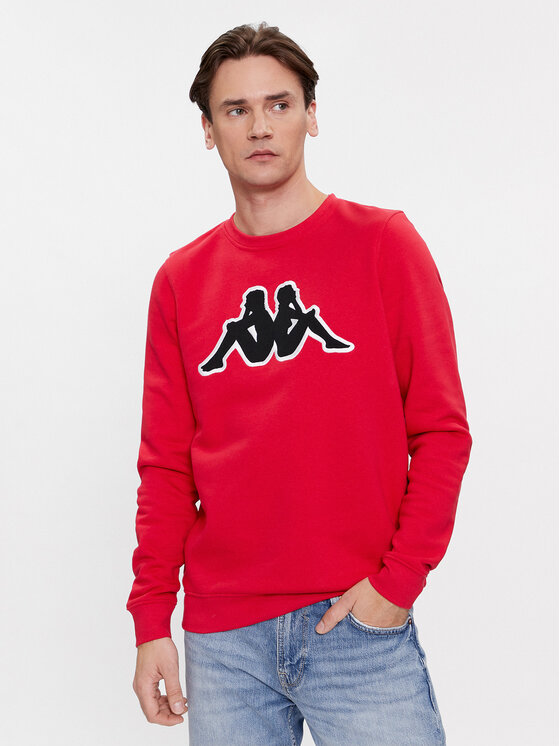 Kappa Суитшърт Airvit 3032BZ0 Червен Regular Fit за Мъже цена