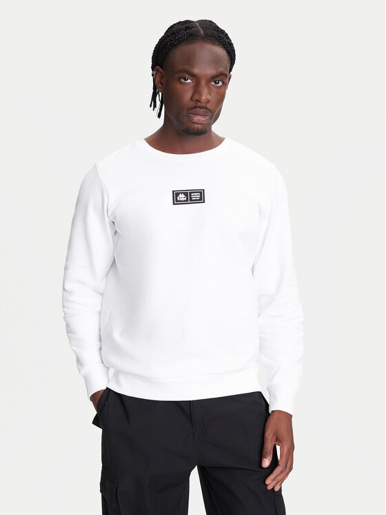 Kappa Суитшърт Authentic Nymphe 321Y1MW Бял Comfort Fit за Мъже цена