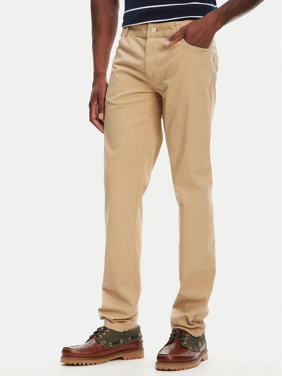 Kappa Текстилни панталони Gabardine 67117PW Бежов Regular Fit за Мъже цена