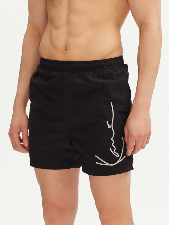 Karl Kani Плувни шорти KK Signature Board 6055415 Черен Regular Fit за Мъже цена